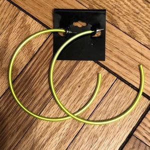 ASOS Neon oversized hoop earring
